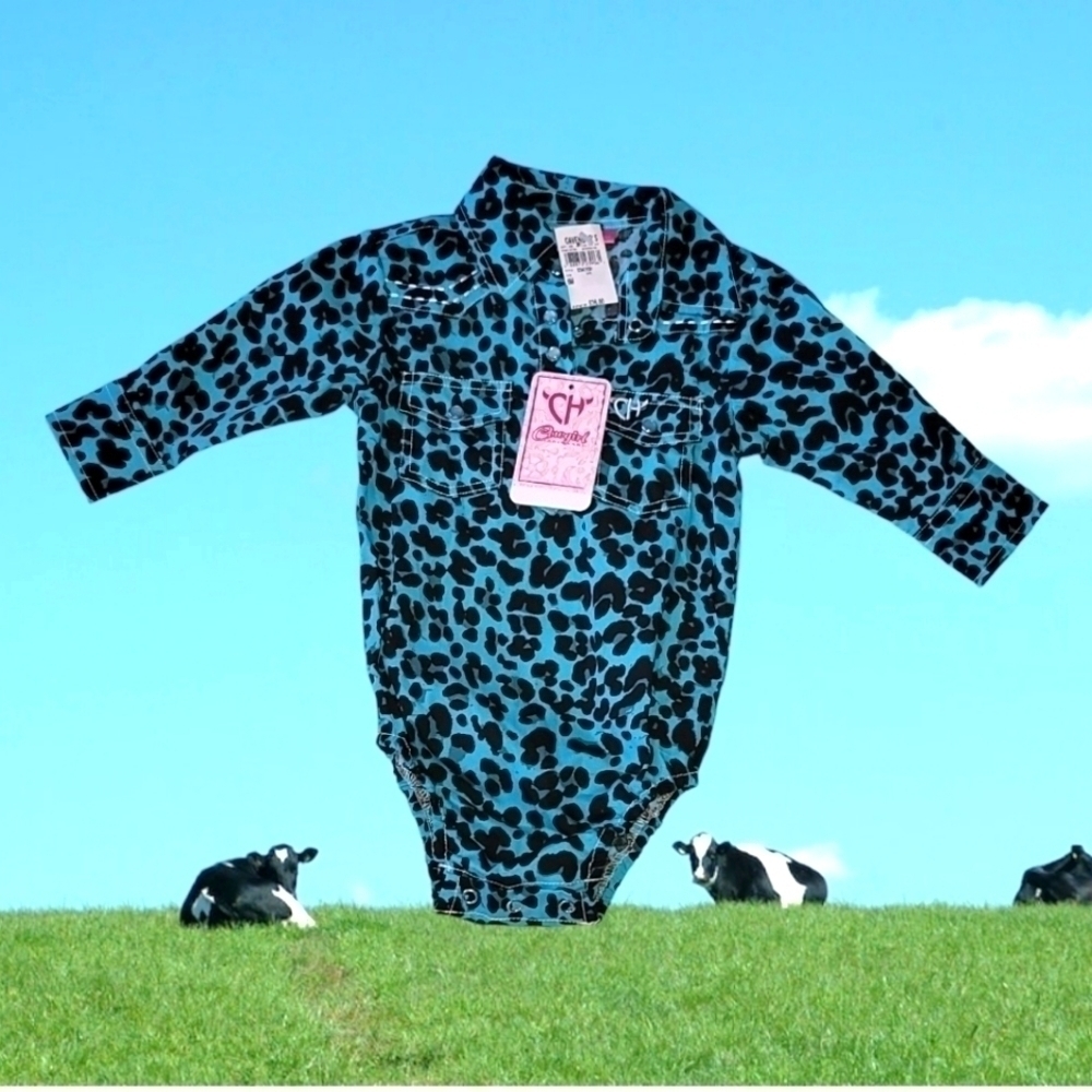 Cowgirl Hardware Onesie. NWT